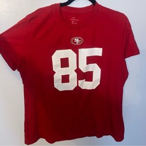 Nike Red 49ers Graphic Tee George Kittle